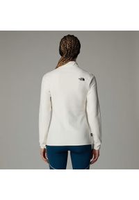 Sweter damski The North Face W 100 Glacier Fz. Kolor: biały. Materiał: polar