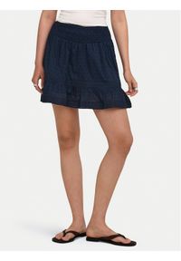 only - ONLY Spódnica mini Katti 15376205 Granatowy Regular Fit. Kolor: niebieski. Materiał: bawełna #1