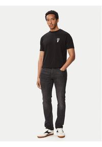 Karl Lagerfeld - KARL LAGERFELD T-Shirt 755048 563235 Czarny Regular Fit. Typ kołnierza: dekolt w karo. Kolor: czarny. Materiał: bawełna #4