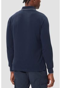 Aeronautica Militare - AERONAUTICA MILITARE Granatowy bawełniany męski longsleeve polo, Rozmiar XXL. Okazja: na co dzień. Typ kołnierza: polo. Kolor: niebieski. Materiał: bawełna. Długość rękawa: długi rękaw. Styl: casual, sportowy #3