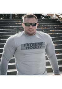Bluza męska EXTREME HOBBY HIDDEN. Kolor: szary. Materiał: bawełna