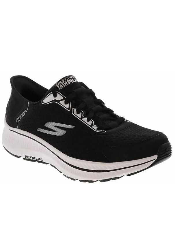 skechers - Skechers Półbuty 220863/BKW Czarny. Kolor: czarny. Materiał: materiał