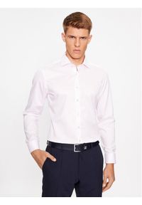 Eterna Koszula 8005/F659 Różowy Slim Fit. Kolor: różowy. Materiał: bawełna