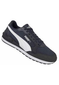 Buty do chodzenia męskie Puma St Runner V4 Mesh. Zapięcie: sznurówki. Kolor: wielokolorowy, niebieski, czarny. Materiał: guma, materiał, tkanina, syntetyk. Szerokość cholewki: normalna. Sport: turystyka piesza
