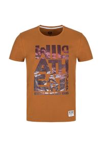 Lowa - Męskie T-shirt z miękkiej bawełny na casualowy styl. Kolor: wielokolorowy. Materiał: bawełna