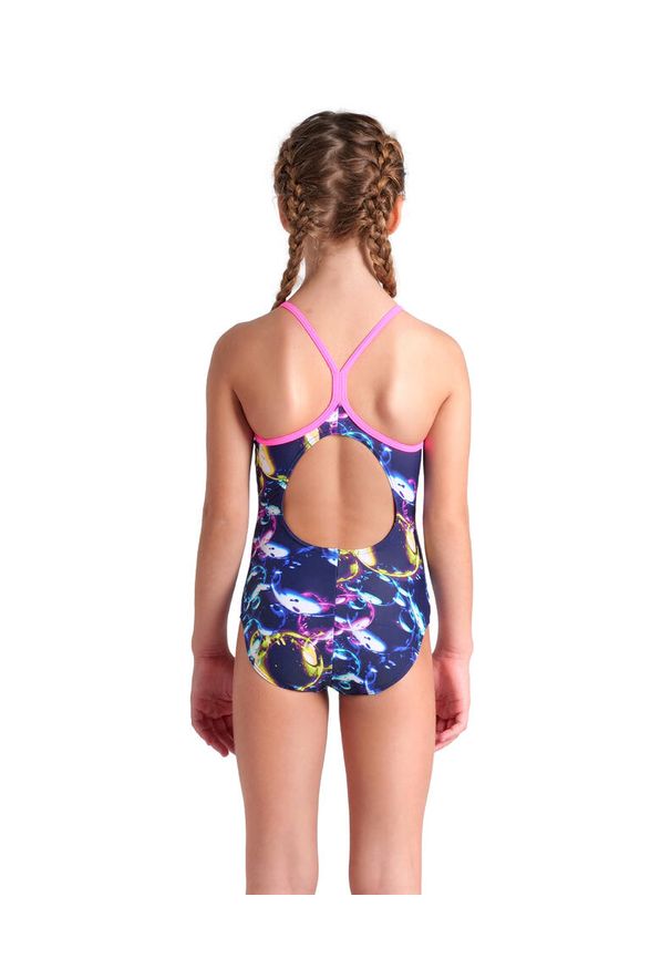 Arena - Strój Kąpielowy Dziewczęcy Soap Bubbles Swimsuit Light. Kolor: niebieski