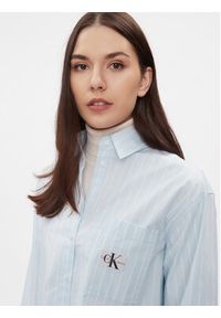 Calvin Klein Jeans Koszula J20J222614 Niebieski Cropped Fit. Kolor: niebieski. Materiał: bawełna #2