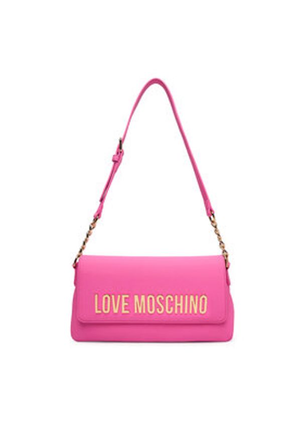 Love Moschino - LOVE MOSCHINO Torebka JC4109PP1OKD0604 Różowy. Kolor: różowy. Materiał: skórzane