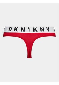 DKNY Stringi DK4529 Czerwony. Kolor: czerwony. Materiał: bawełna