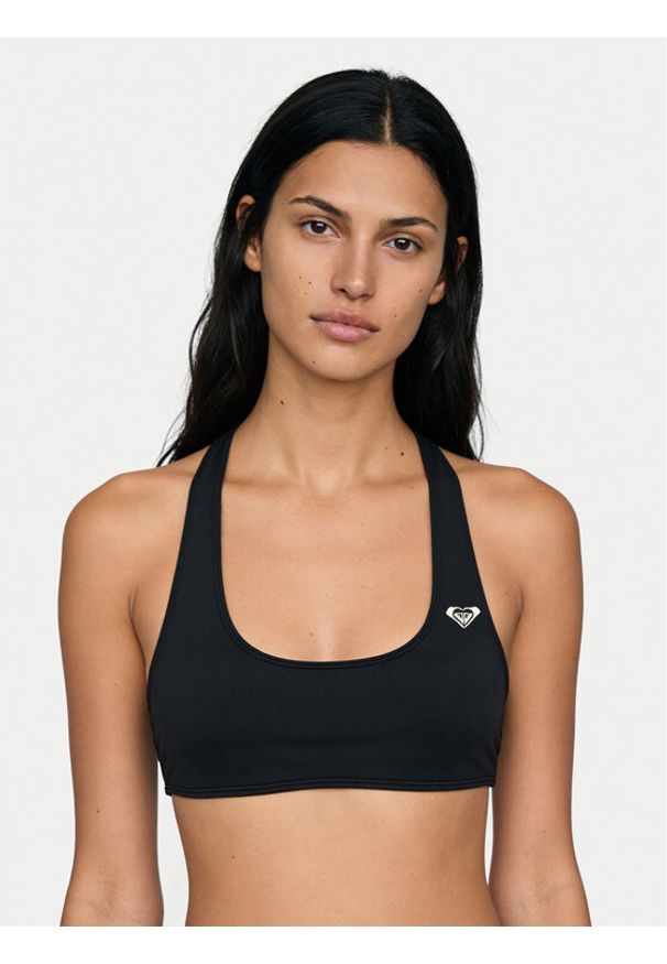 Roxy Góra od bikini Essential ERJX305659 Czarny. Kolor: czarny. Materiał: syntetyk