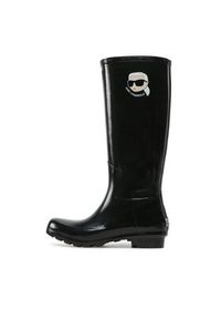 Karl Lagerfeld - KARL LAGERFELD Kalosze KL47090N Czarny. Kolor: czarny. Materiał: syntetyk #4