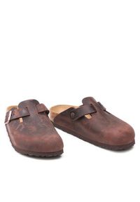 Birkenstock Klapki Boston Bs 860133 Brązowy. Kolor: brązowy. Materiał: skóra, nubuk #3