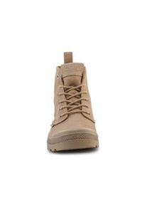 Buty do chodzenia unisex Palladium Pampa Hi Skin Tan. Zapięcie: sznurówki. Kolor: beżowy. Materiał: skóra. Szerokość cholewki: normalna. Sport: turystyka piesza