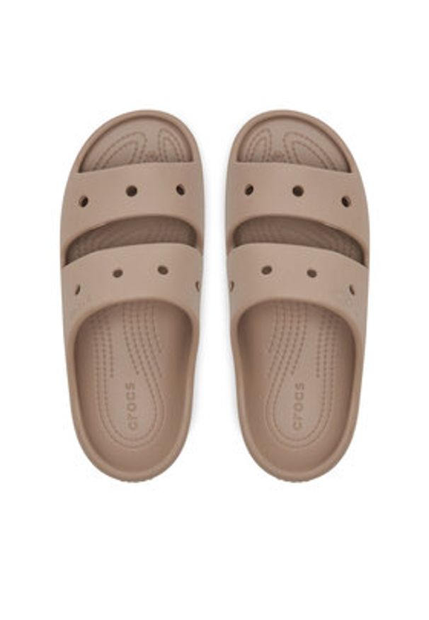 Crocs Klapki Classic Sandal v2 209403 Brązowy. Kolor: brązowy