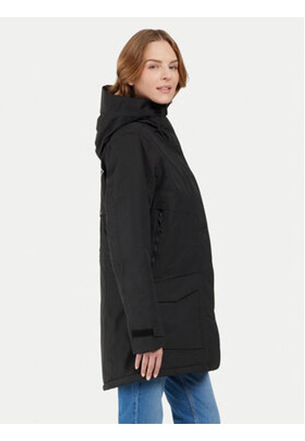 Didriksons Parka Frida 505777 Czarny Regular Fit. Kolor: czarny. Materiał: syntetyk