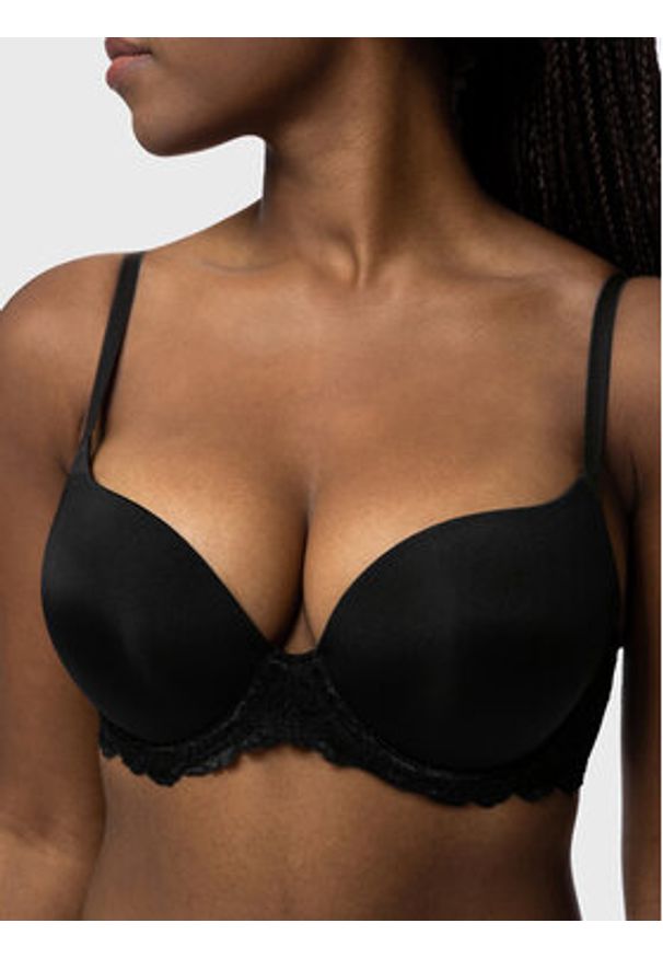 Dorina Biustonosz push-up Claire D17221A Czarny. Kolor: czarny. Materiał: syntetyk. Rodzaj stanika: push-up