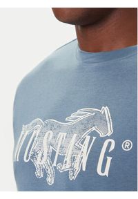 Mustang T-Shirt Austin 1016858 Niebieski Regular Fit. Kolor: niebieski. Materiał: bawełna #4