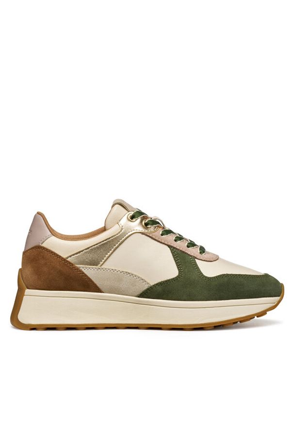 Geox Sneakersy D Amabel D45MDA 02285 CH61S Beżowy. Kolor: beżowy. Materiał: zamsz, skóra