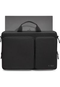 TECH-PROTECT - Torba Tech-Protect Defender Bag Laptop 17 czarny. Kolor: czarny. Materiał: materiał. Styl: elegancki, casual #4