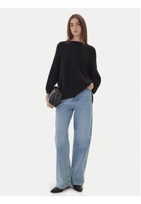 Kontatto Sweter 3M0848C Czarny Relaxed Fit. Kolor: czarny. Materiał: syntetyk #3