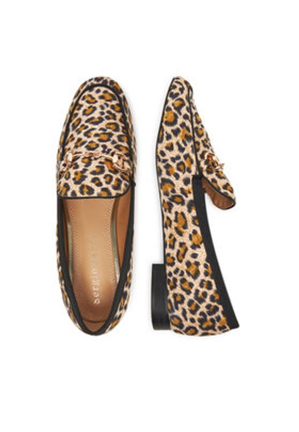 Sergio Bardi Loafersy WFA3753-1Z-SB Beżowy. Kolor: beżowy. Materiał: materiał