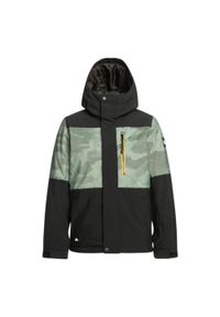Kurtka narciarska chłopięca Quiksilver Mission. Kolor: zielony. Sezon: zima. Sport: narciarstwo