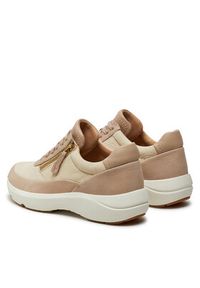 Clarks Sneakersy Tivoli Zip 26176651 Beżowy. Kolor: beżowy. Materiał: skóra