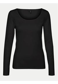 Vero Moda Bluzka Maxi My 10228809 Czarny Slim Fit. Kolor: czarny. Materiał: bawełna #5