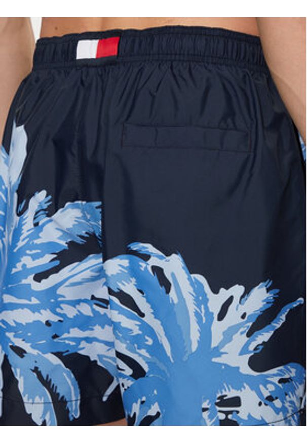 TOMMY HILFIGER - Tommy Hilfiger Szorty kąpielowe UM0UM03298 Niebieski Regular Fit. Kolor: niebieski. Materiał: syntetyk