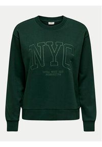 JDY Bluza Paris 15221015 Zielony Regular Fit. Kolor: zielony. Materiał: bawełna, syntetyk