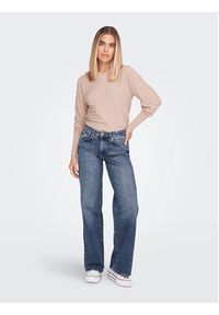only - ONLY Sweter 15264797 Różowy Regular Fit. Kolor: różowy. Materiał: wiskoza #5