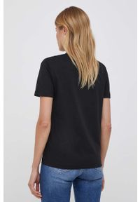 Calvin Klein Jeans t-shirt bawełniany kolor czarny. Kolor: czarny. Materiał: bawełna. Długość rękawa: krótki rękaw. Długość: krótkie. Wzór: nadruk. Styl: klasyczny #3