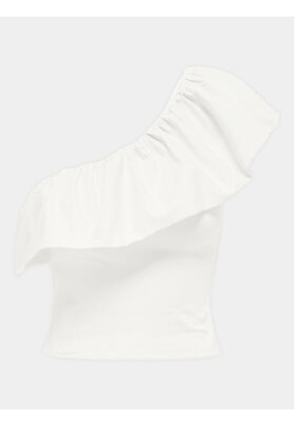only - ONLY Bluzka Soffy 15320339 Biały Regular Fit. Kolor: biały. Materiał: bawełna