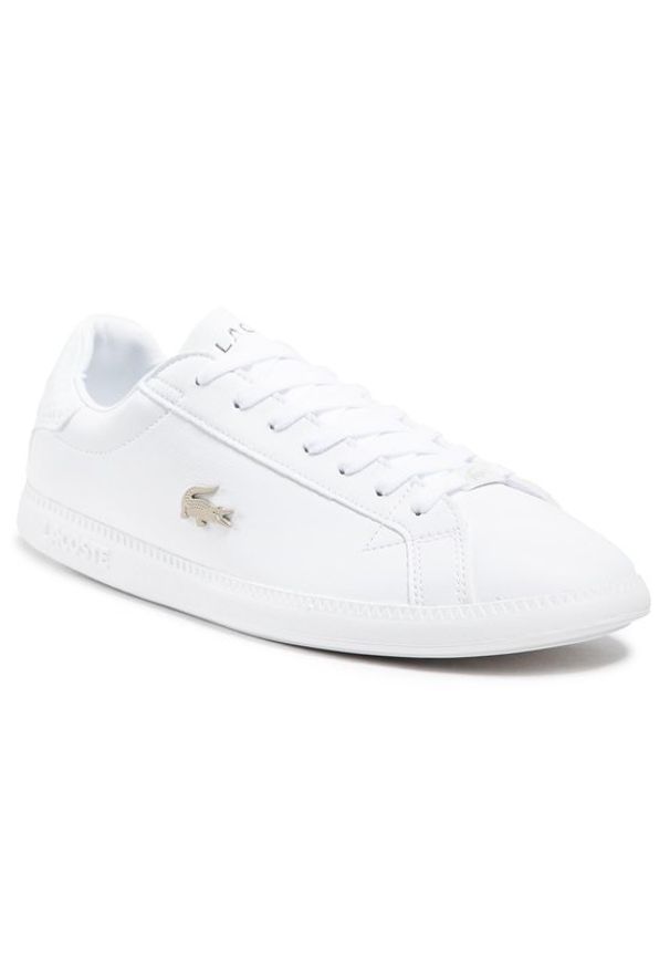 Lacoste Sneakersy Graduate 0721 1 Sma 7-41SMA001121G Biały. Kolor: biały