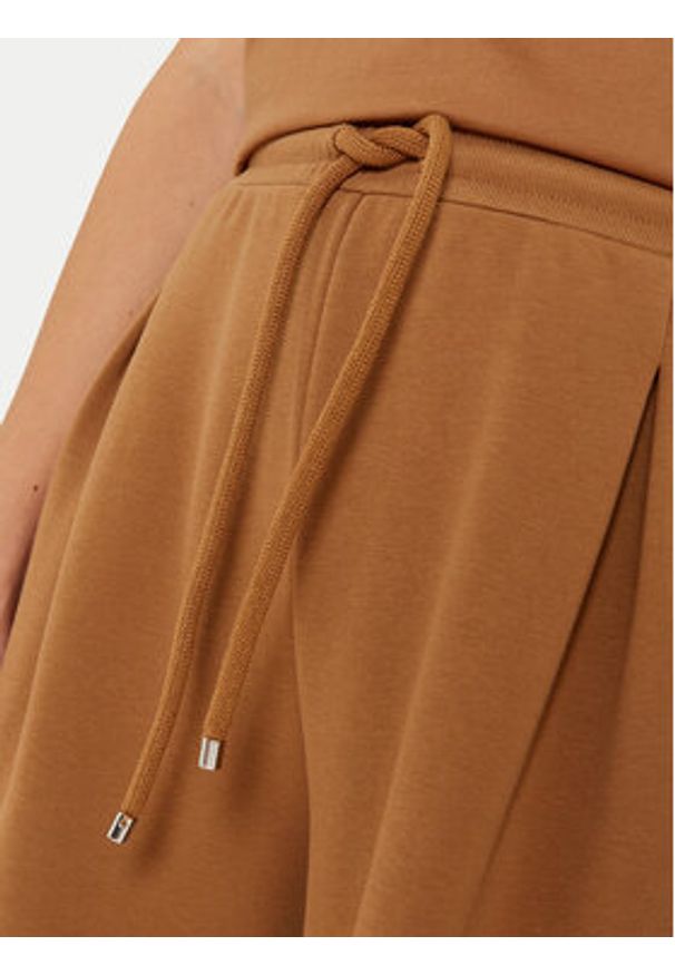 Max Mara Leisure Spodnie dresowe Curve 2426786068 Brązowy Regular Fit. Kolor: brązowy. Materiał: syntetyk, bawełna