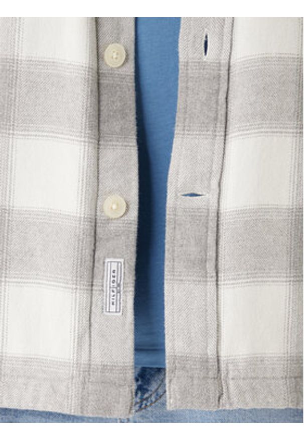 TOMMY HILFIGER - Tommy Hilfiger Koszula Flannel MW0MW40483 Szary Regular Fit. Kolor: szary. Materiał: bawełna