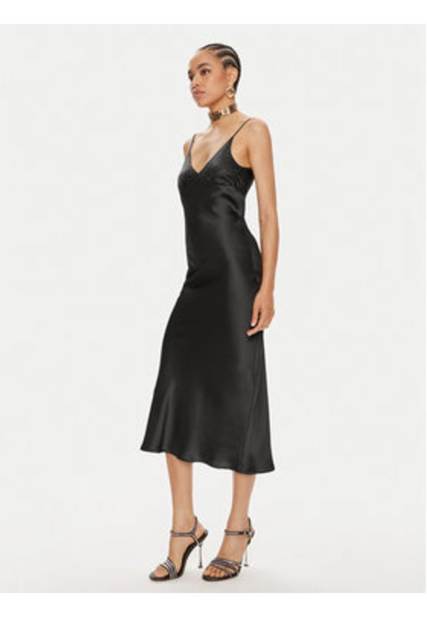 Liu Jo Sukienka koktajlowa CA4384 T3809 Czarny Regular Fit. Kolor: czarny. Materiał: syntetyk. Styl: wizytowy