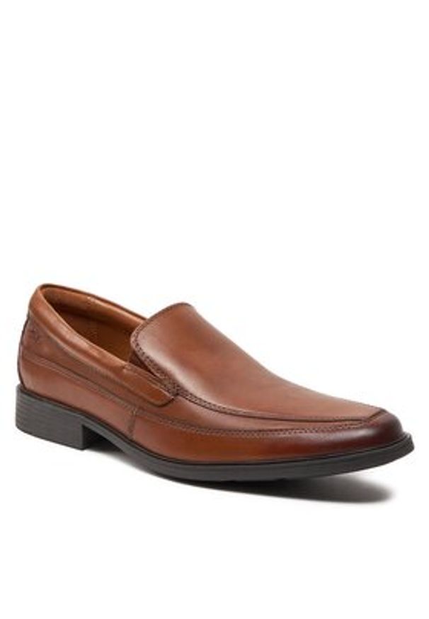 Clarks Półbuty Tilden Free 261300987 Brązowy. Kolor: brązowy. Materiał: skóra
