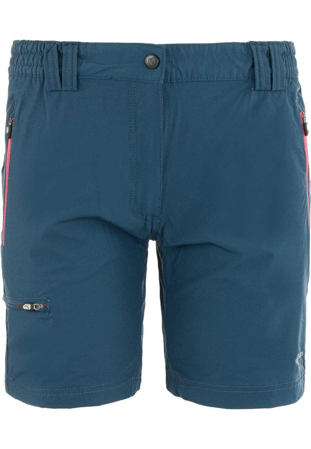 GALEO - Damskie Szorty McKees Etna Indigo - Wygodne Bawełniane Stretch. Kolor: niebieski. Materiał: bawełna. Sezon: lato. Sport: turystyka piesza
