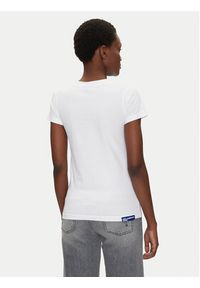 Karl Lagerfeld - KARL LAGERFELD T-Shirt A2W17097 Biały Regular Fit. Typ kołnierza: dekolt w karo. Kolor: biały. Materiał: bawełna #3