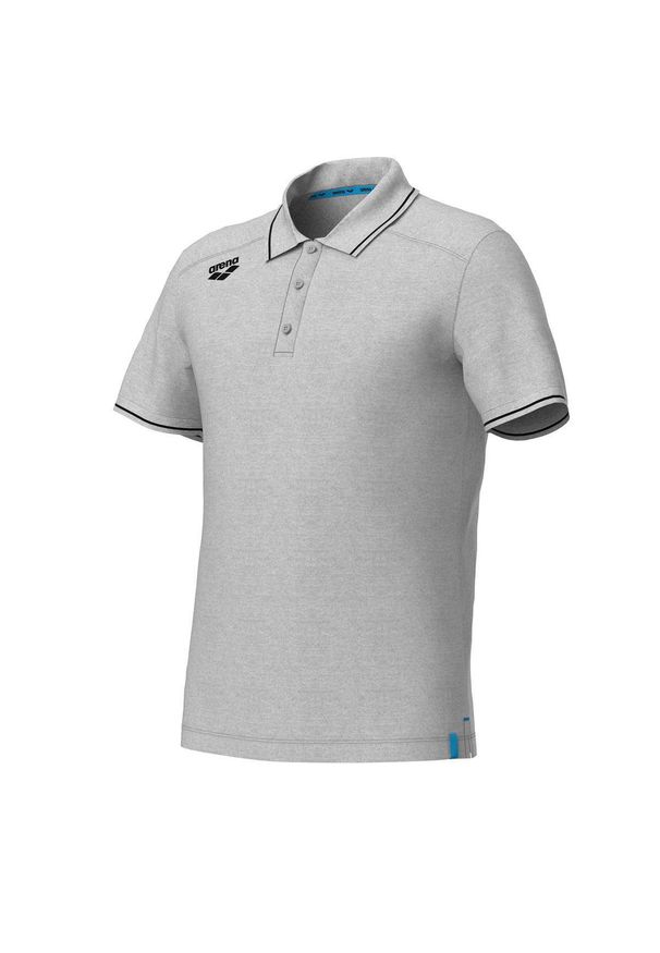 Koszulka polo Arena Team Polo shirt Solid Cotton. Typ kołnierza: polo. Kolor: szary. Materiał: bawełna. Wzór: gładki