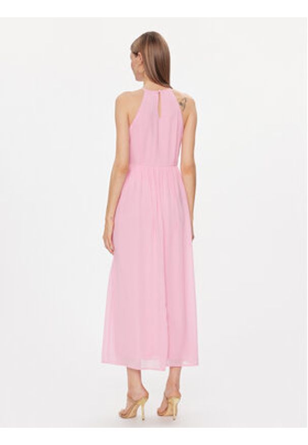 Vila Sukienka letnia Velyn 14095622 Różowy Regular Fit. Kolor: różowy. Materiał: syntetyk. Sezon: lato