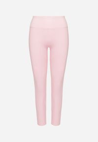Born2be - Różowe Legginsy z Modelującymi Przeszyciami Selettia. Okazja: na co dzień, na spacer. Kolor: różowy. Styl: klasyczny, casual #4