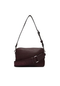 Calvin Klein Torebka Webbing 2X Strap Camera Bag LV04F3656G Brązowy. Kolor: brązowy. Materiał: skórzane #4
