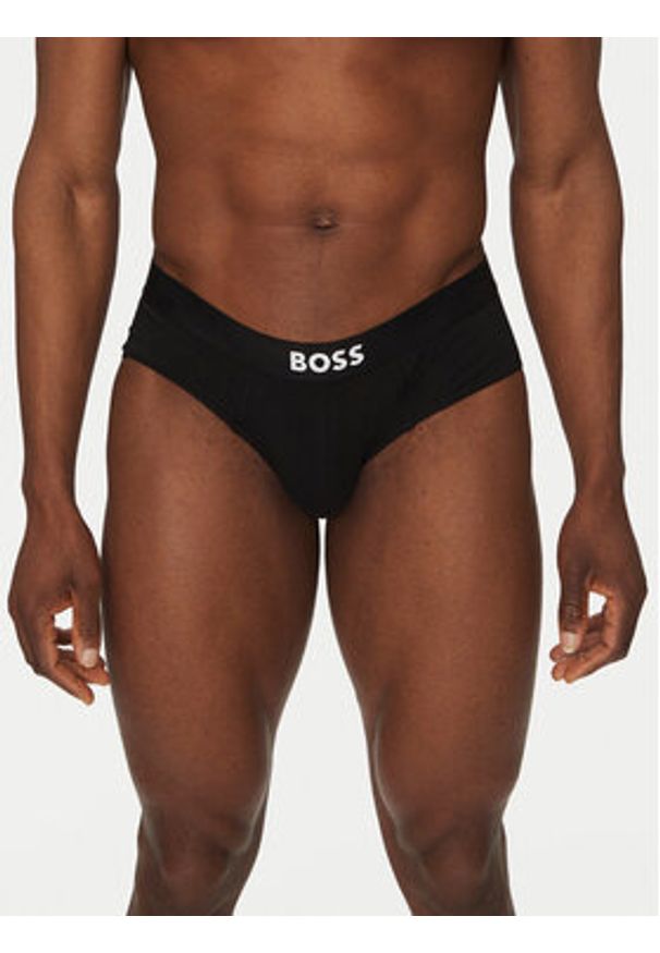 BOSS Komplet slipów Hipbr 3P Boss One 50546561 Czarny. Kolor: czarny. Materiał: bawełna