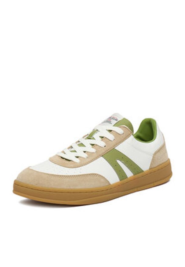 Guess Jeans Sneakersy CWBEO-BENJAMIN-01 WE Biały. Kolor: biały. Materiał: syntetyk, skóra