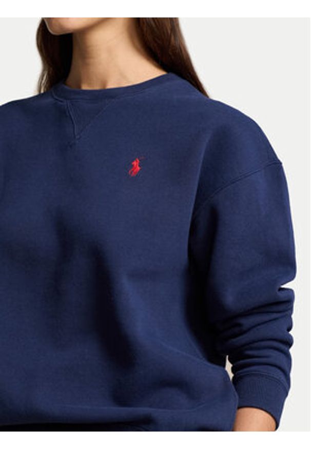 Polo Ralph Lauren Bluza 211943006002 Granatowy Relaxed Fit. Typ kołnierza: polo. Kolor: niebieski. Materiał: bawełna