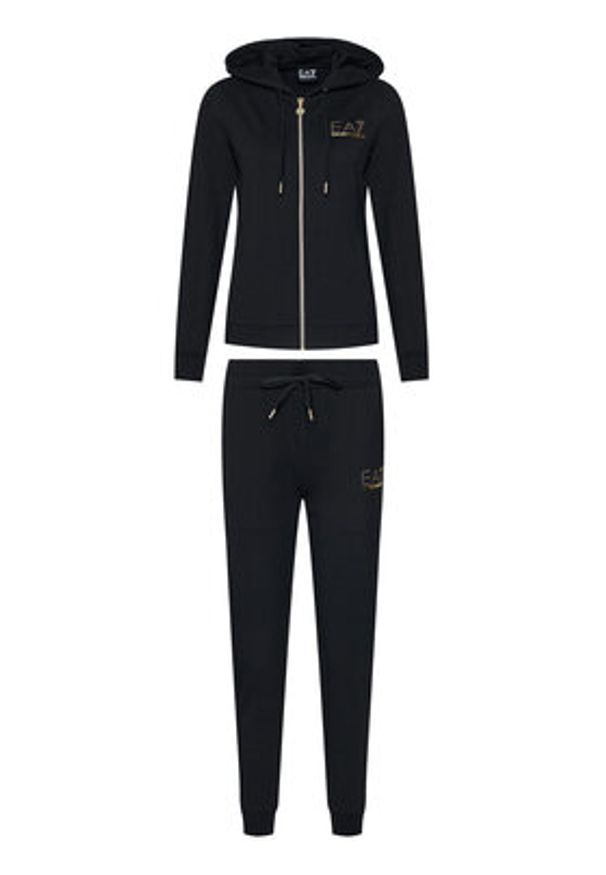 EA7 Emporio Armani Dres 8NTV51 TJ9RZ 1200 Czarny Regular Fit. Kolor: czarny. Materiał: wiskoza, syntetyk