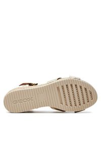 Geox Espadryle D Ischia Corda D02HHC 000CF C2012 Złoty. Kolor: złoty. Materiał: skóra #4