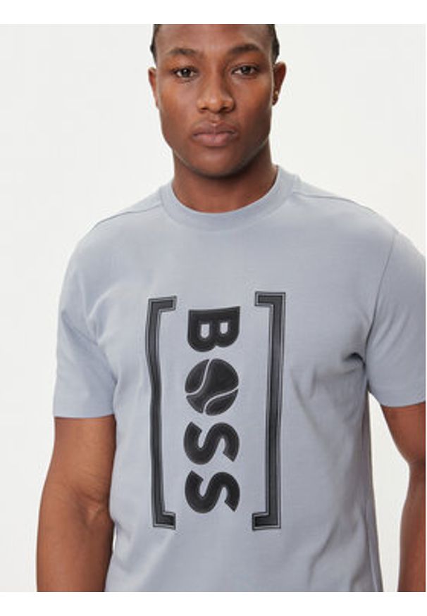 BOSS T-Shirt Iconic TL 50543905 Szary Relaxed Fit. Kolor: szary. Materiał: bawełna